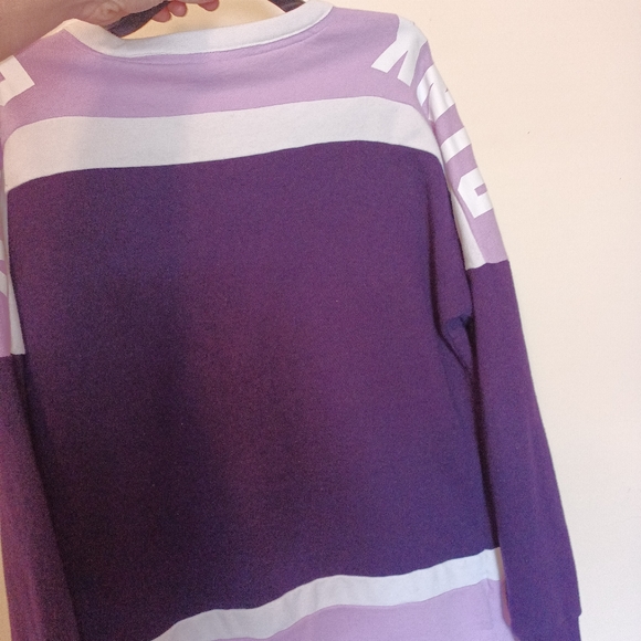 PINK long sleeve lace up T-shirt. - Picture 7 of 7